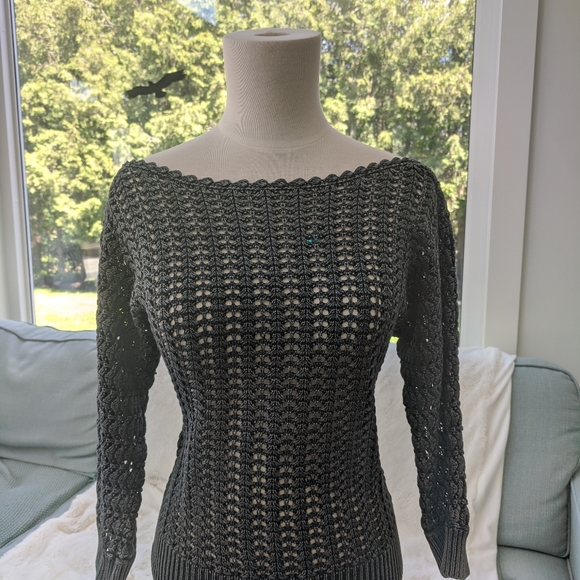 Free People crochet sweater